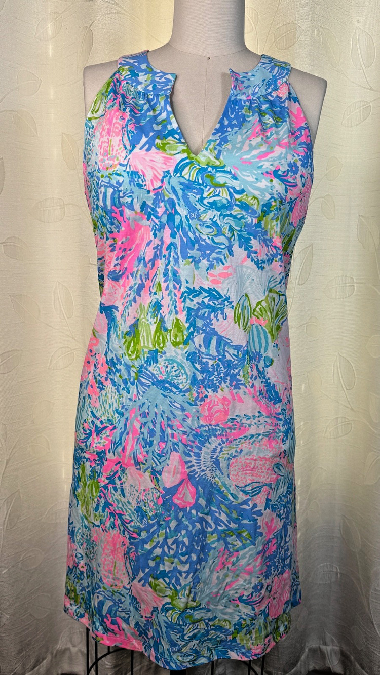 Lilly Pulitzer Fished My Wish Tank Dress, Size S